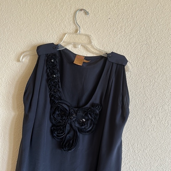 Ali Ra Black Women’s Top Size 2 - Picture 2 of 3